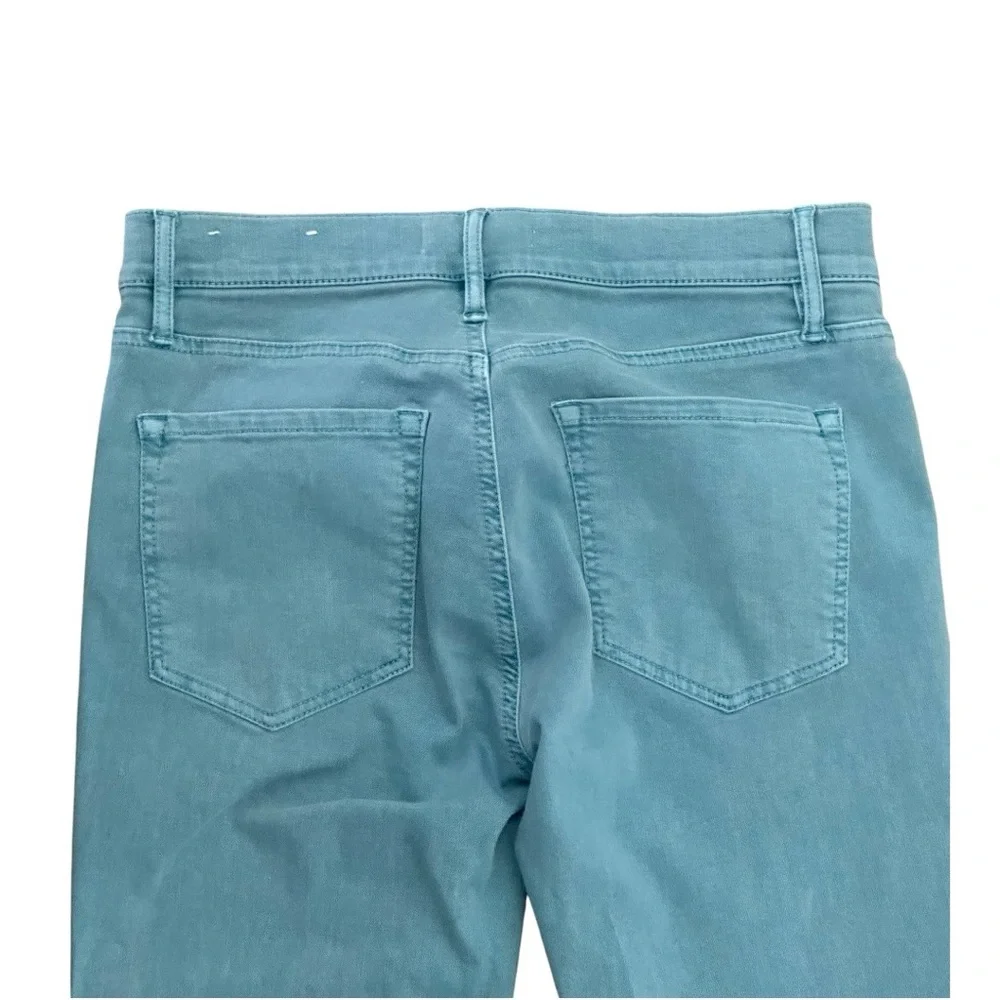 LOFT Size 26/2 Dusty Teal Modern Skinny Mid-Rise 5 Pocket Jeans NWOT - Picture 4 of 7
